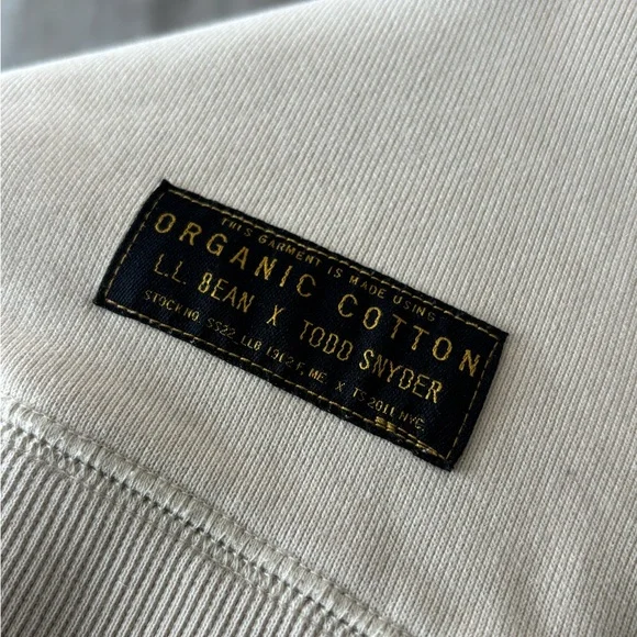 LL Bean Todd Snyder Sebago Lake Sweater Shirt Mens XXL Off White - Picture 5 of 6